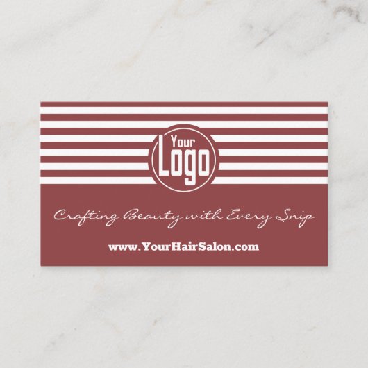Verhoog je stijl een rokerige Topaz Haarstylist Visitekaartje (Voorkant)