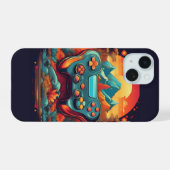 Verhoog Je Stijl Game Controller iPhone 15 Case (Achterkant horizontaal)
