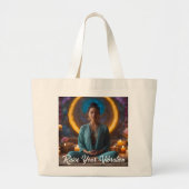 Verhoog Je Trilling Groot Grote Tote Bag (Voorkant)