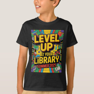 Verhoog je vaardigheden bij de bibliotheek Summer T-shirt