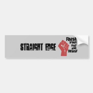 Verhoog je vuist en verzet je bumpersticker