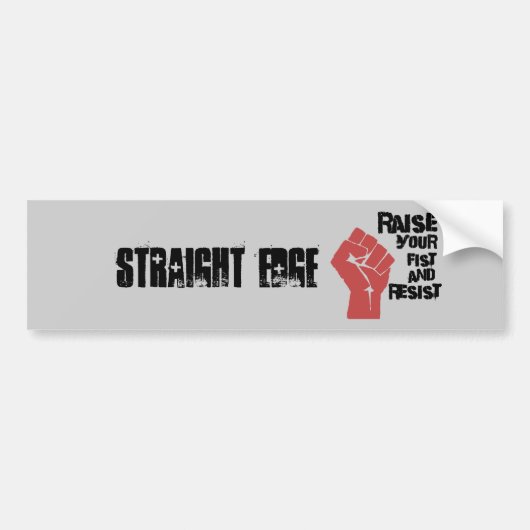 Verhoog je vuist en verzet je bumpersticker (Voorkant)