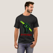 Verhoog je wapen t-shirt (Voorkant volledig)