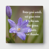 Verhoog je woorden fotoplaat (Voorkant)