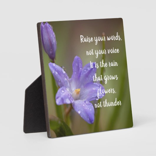 Verhoog je woorden fotoplaat (Voorkant)