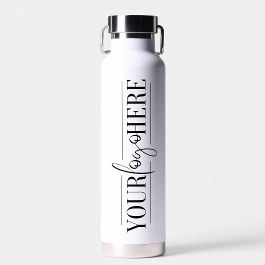 Verhoog uw bedrijf met aangepaste Logo en QR-code Waterfles (Voorkant)