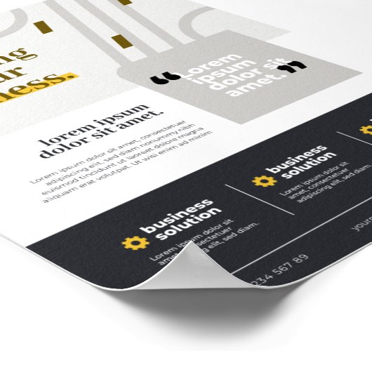 Verhoog uw bedrijf vandaag! poster (Hoek)