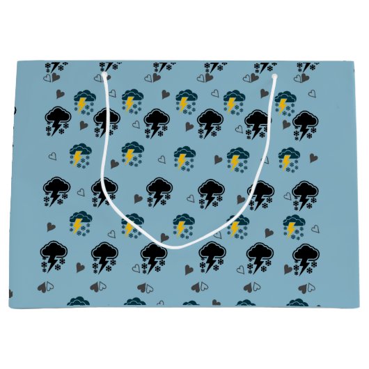 Verhoog uw cadeau-geven met ☁️-wrapping papier groot cadeauzakje (Voorkant)