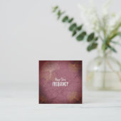 Verhoog uw frequentieruimte op Ginkgo Leaves Vierkante Visitekaartje (Staand voorkant)