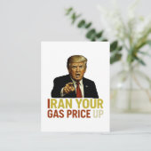 Verhoog uw gasprijs briefkaart (Staand voorkant)
