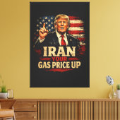 Verhoog uw gasprijs canvas afdruk (Insitu (Woonkamer))