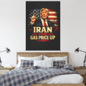 Verhoog uw gasprijs canvas afdruk (Insitu (Slaapkamer))