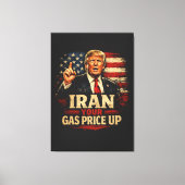 Verhoog uw gasprijs canvas afdruk (Voorkant)