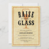 verhoog uw glazen feestdagen kaart (Voorkant)