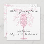 Verhoog uw glazen uitnodiging (Voorkant / Achterkant)