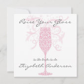 Verhoog uw glazen uitnodiging (Voorkant)