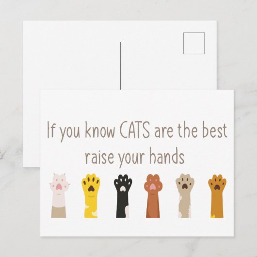 Verhoog uw handdrukken het beste gefingeerde citaa briefkaart (Voorkant / Achterkant)