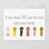 Verhoog uw handdrukken het beste gefingeerde citaa briefkaart (Voorkant)