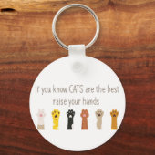 Verhoog uw handdrukken het beste gefingeerde citaa sleutelhanger (Voorkant)