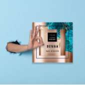 Verhoog uw merk met aangepaste Logo QR Code Roos Vierkante Visitekaartje