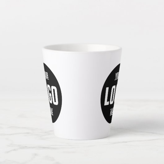 Verhoog uw merk met een aangepaste zakelijke Logo Latte Mok (Voorkant)