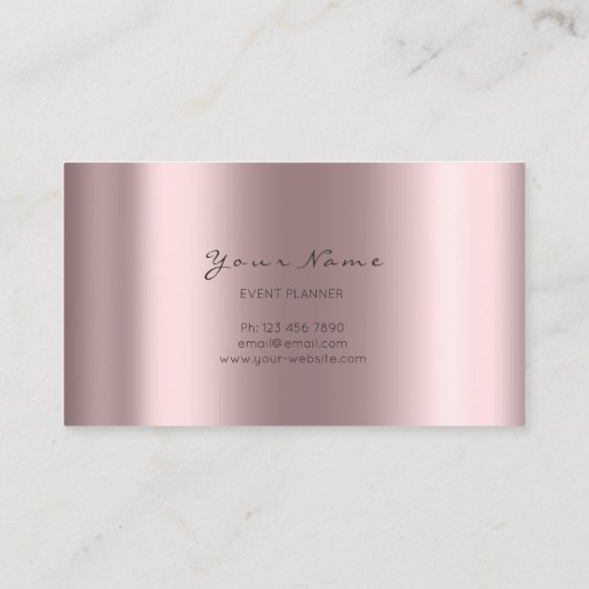 Verhoog uw merk met Event Planner & Beauty Blog Visitekaartje (Achterkant)