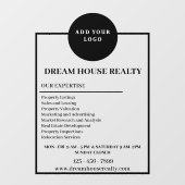 Verhoog uw merk met onroerend goed venster sticker (Vel)