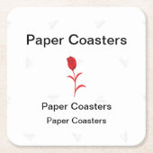 Verhoog uw merk met papier van hoge kwaliteit Onde Kartonnen Onderzetters (Voorkant)