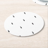 Verhoog uw merk met papier van hoge kwaliteit Onde Ronde Kartonnen Onderzetter (Gebogen)