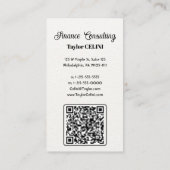 Verhoog uw netwerk met professionele QR-code Visitekaartje (Achterkant)