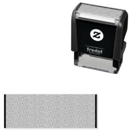 Verhoog uw ontwerp met een bruine achtergrond  zelfinktende stempel