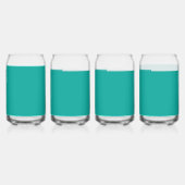 Verhoog uw ontwerp met een groene achtergrond blikvorm glas (Achterkant)