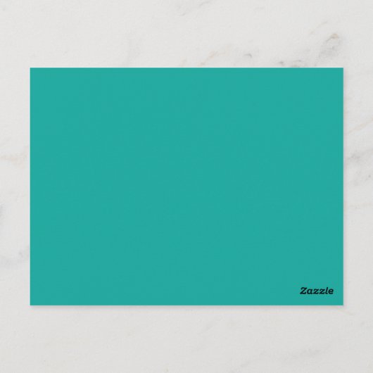 Verhoog uw ontwerp met een groene achtergrond briefkaart (Achterkant)
