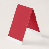 Verhoog uw ontwerp met een rode achtergrond en wit visitekaartje (Voorkant)