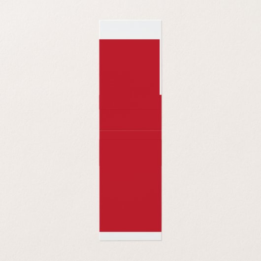 Verhoog uw ontwerp met een rode achtergrond en wit visitekaartje (Buitenkant ongevouwen)