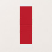 Verhoog uw ontwerp met een rode achtergrond en wit visitekaartje (Binnenkant ongevouwen)