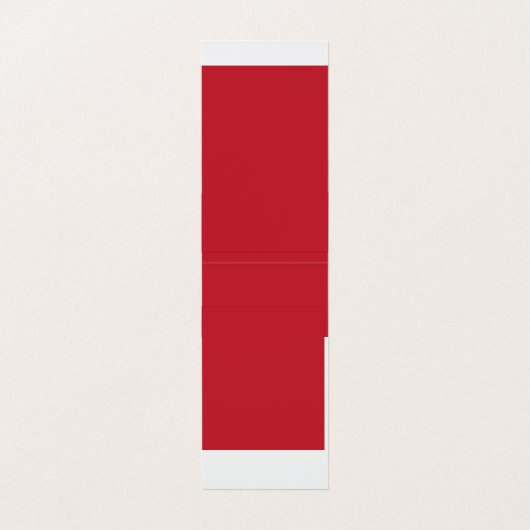 Verhoog uw ontwerp met een rode achtergrond en wit visitekaartje (Binnenkant ongevouwen)