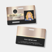 Verhoog uw professionele identiteit met Medewerker Badge (Voor- en achterkant)