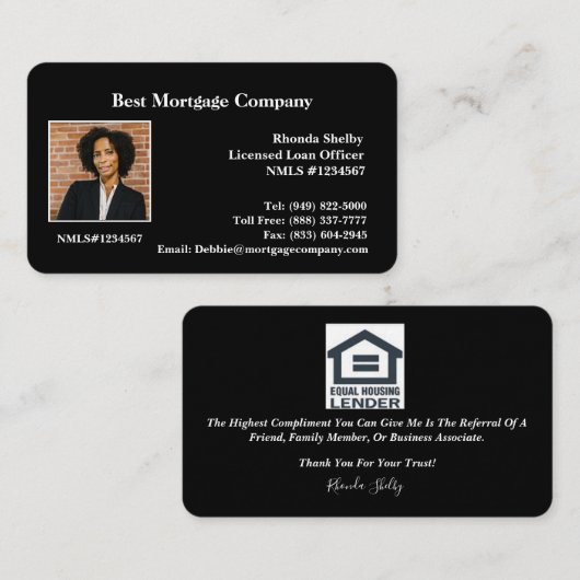 Verhoog uw professionele merk Visitekaartjes (Voorkant / Achterkant)