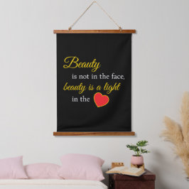 Verhoog uw ruimte - Beauty Slogan Wall Hanging Hangend Wandkleed