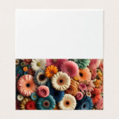 Verhoog uw ruimte Kleurrijke Gerbera Daisy Floral Kaart (Buitenkant ongevouwen)