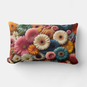Verhoog uw ruimte Kleurrijke Gerbera Daisy Floral Kussen