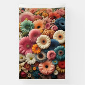 Verhoog uw ruimte Kleurrijke Gerbera Daisy Floral Spandoek (Verticaal)