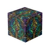 Verhoog uw ruimte met Abstracte Photo Cube Art Kubus (Voorkant hoekig)