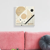 Verhoog uw ruimte met deze opvallende moderne kuns canvas afdruk (Insitu (Woonkamer))