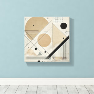 Verhoog uw ruimte met deze opvallende moderne kuns canvas afdruk