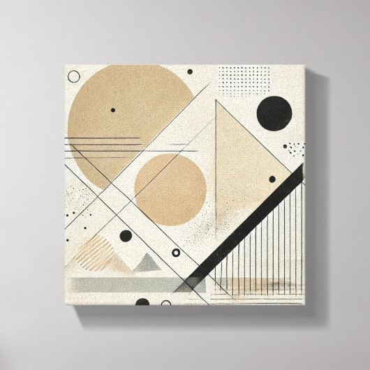 Verhoog uw ruimte met deze opvallende moderne kuns canvas afdruk (Voorkant)