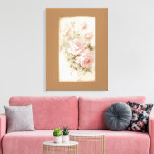 Verhoog uw ruimte met een dromerige Rozen Waterver Canvas Afdruk (Insitu (Woonkamer))