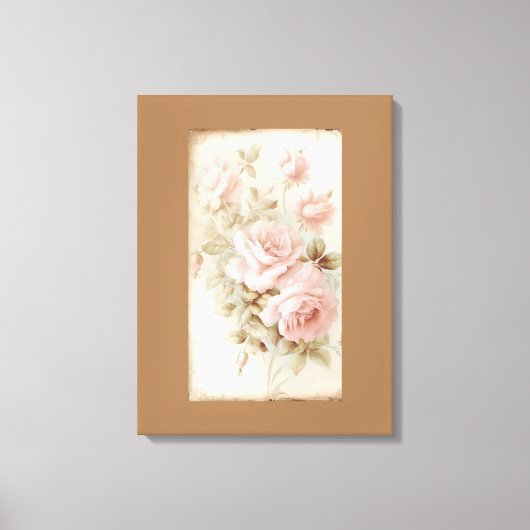 Verhoog uw ruimte met een dromerige Rozen Waterver Canvas Afdruk (Voorkant)