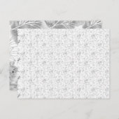 Verhoog uw ruimte met een witte en zwarte achtergr briefkaart (Voorkant / Achterkant)